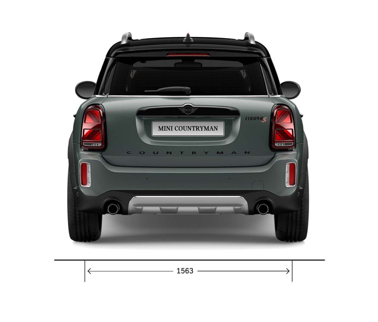 MINI Countryman – вид cзади – размеры